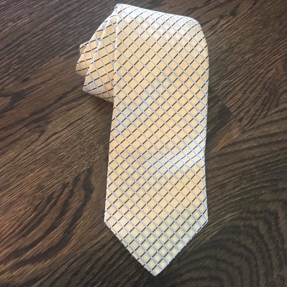 Nautica Silk Neck Tie Light Yellow